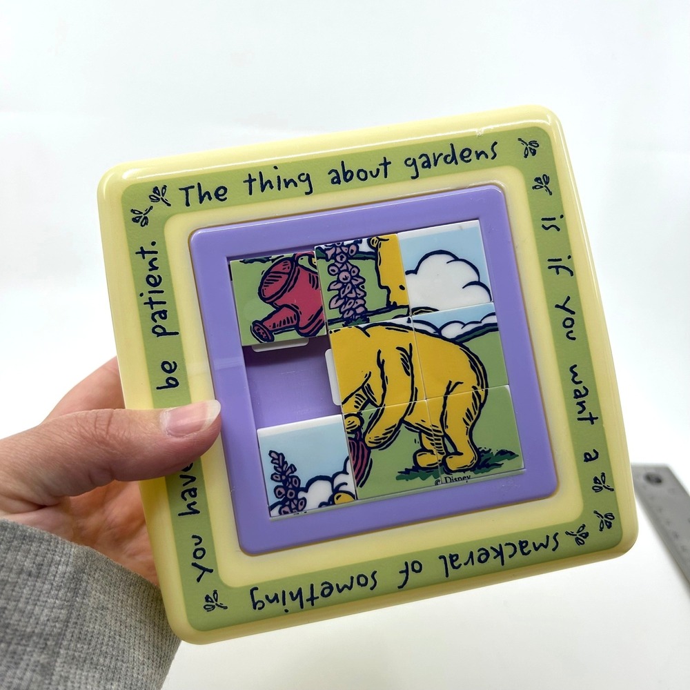 Vintage Selendia Plastic Puzzle Lunch Sandwich Box Winnie the Pooh School Retro